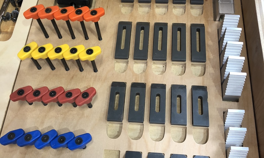 X Carve Clamp/Tool Organizer Inventables