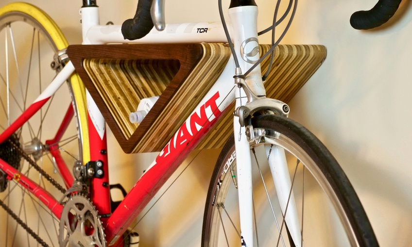 Diy wall best sale mount bike rack