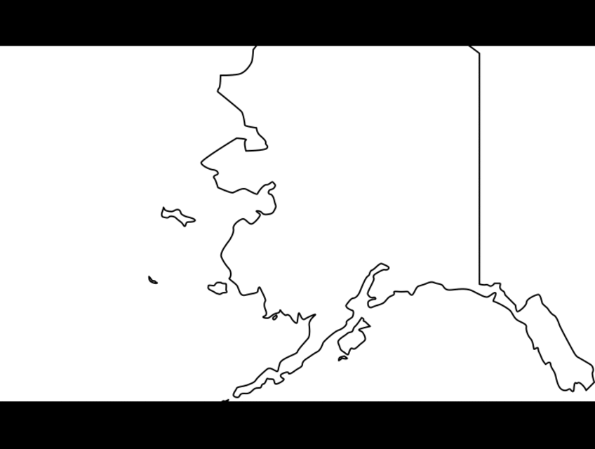 Alaska Map Coloring Page