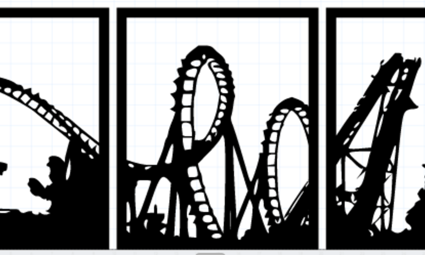 RollerCoaster Wall Art Frames Roller Coaster Inventables