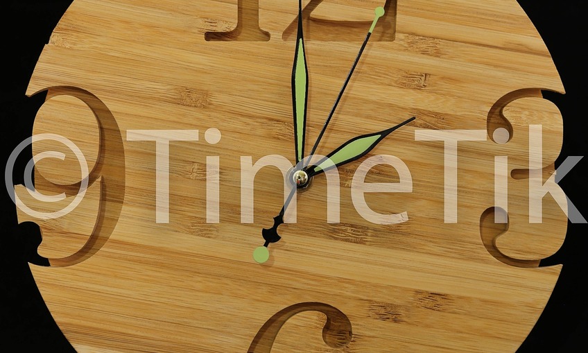 Bamboo clock Inventables