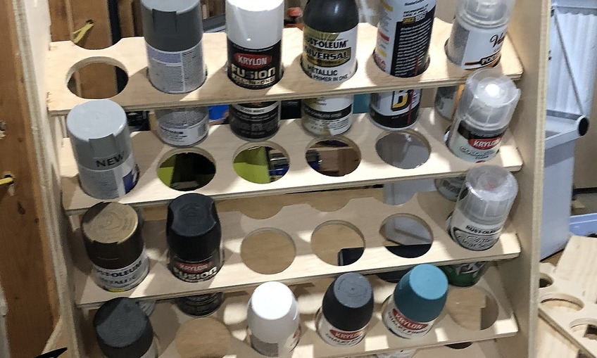 spraypaint rack Inventables