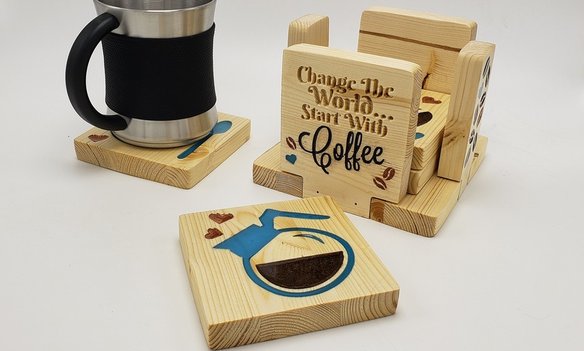 Coffee Coaster Set-of-4 | Inventables